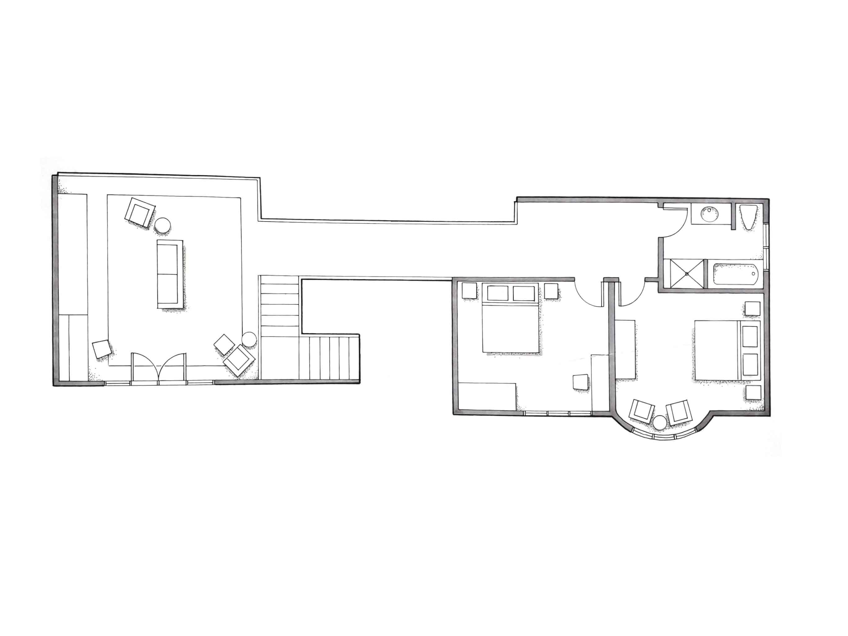 CAD Drawing — Malibu House 2nd Floor