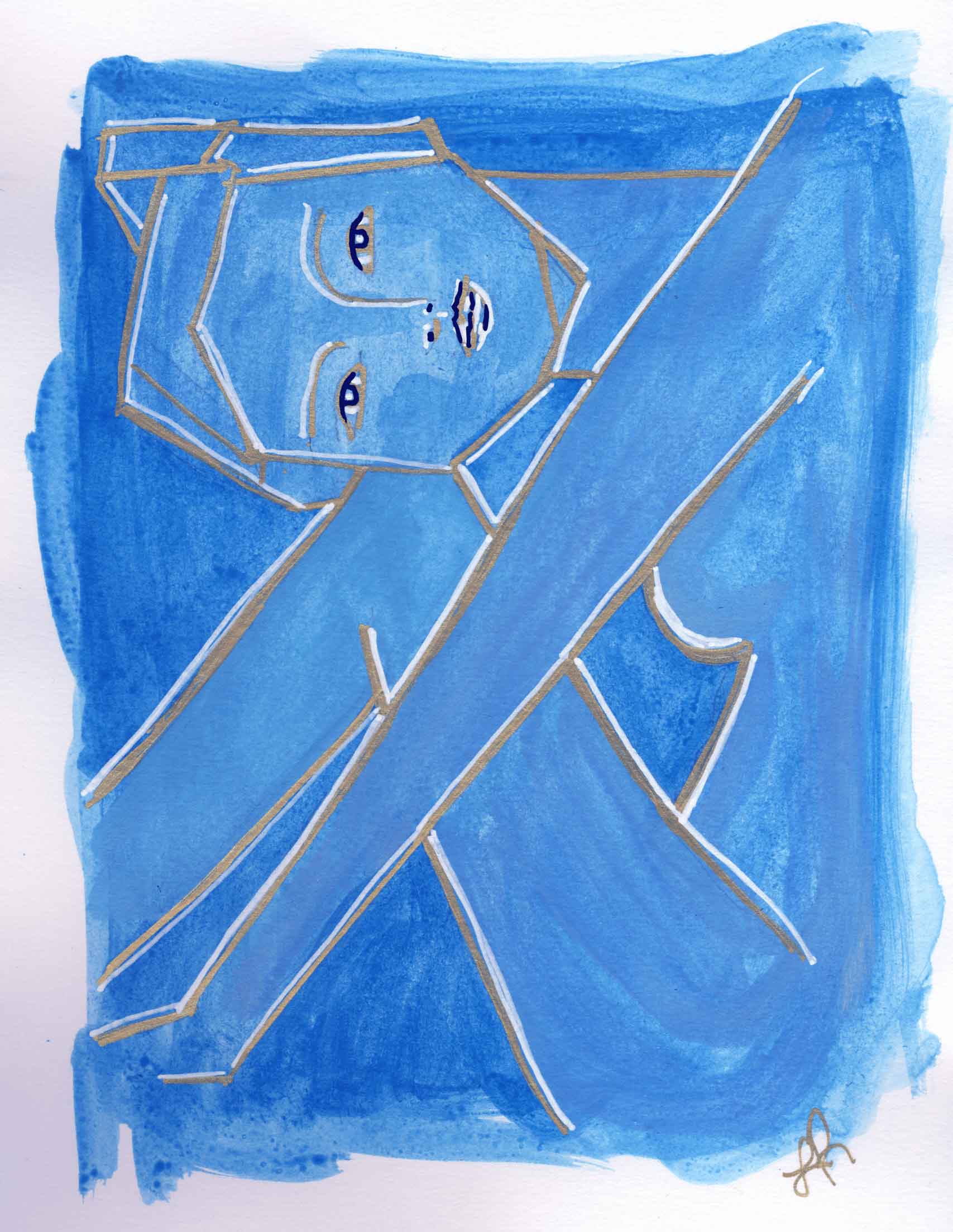 Feeling Blue Illustration